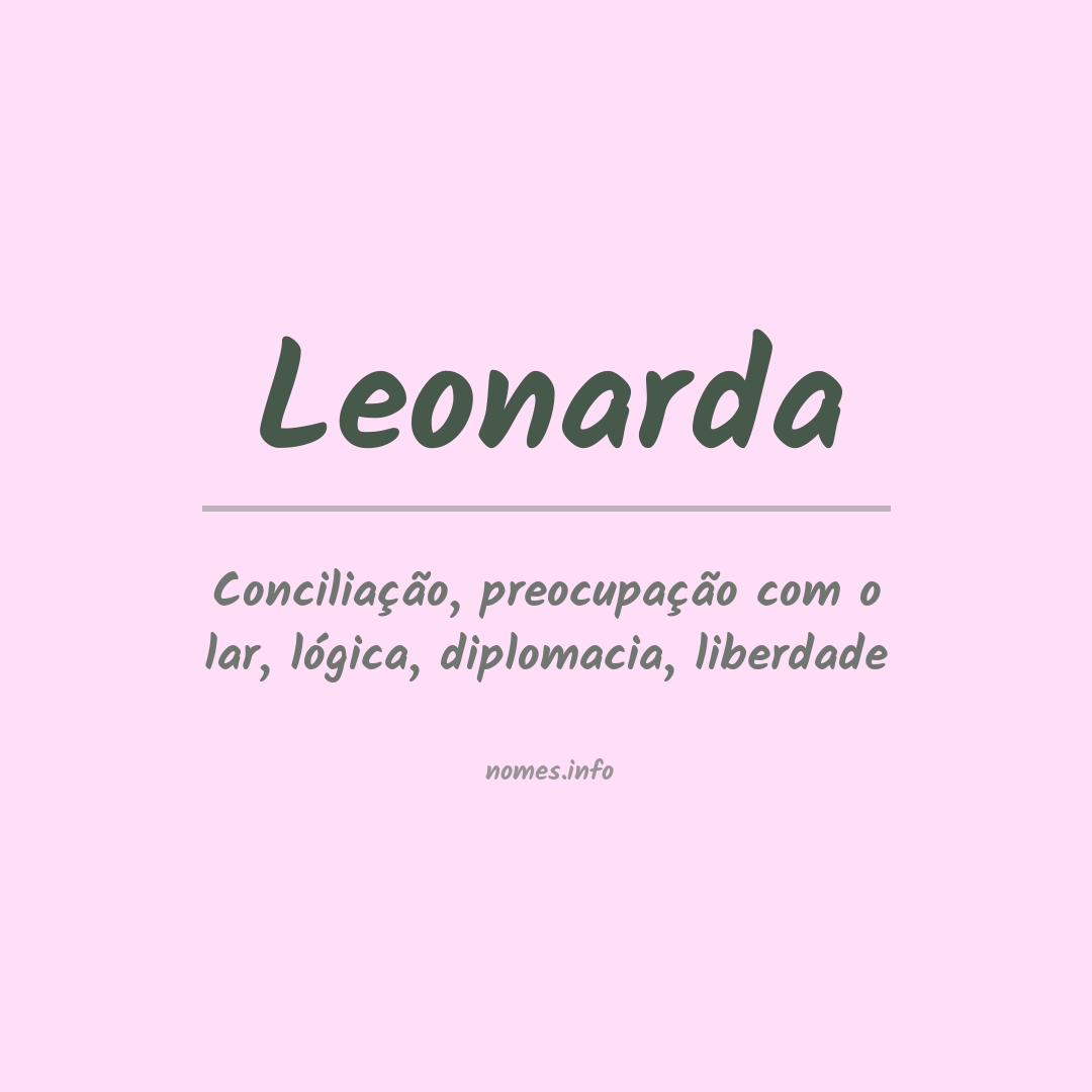 Significado do nome Leonarda