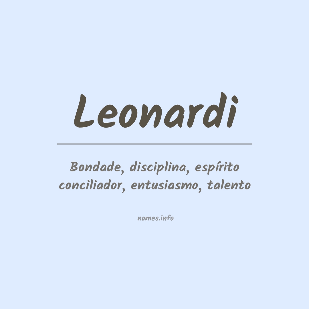 Significado do nome Leonardi