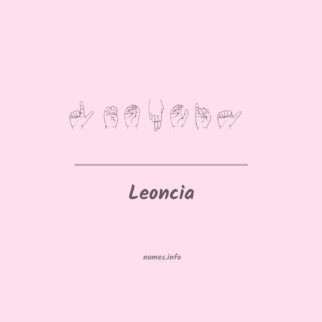Leoncia em Libras