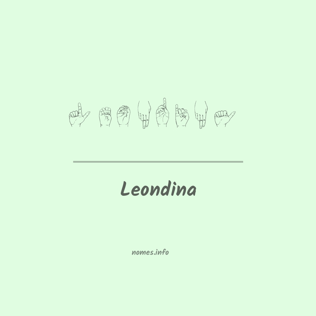 Leondina em Libras