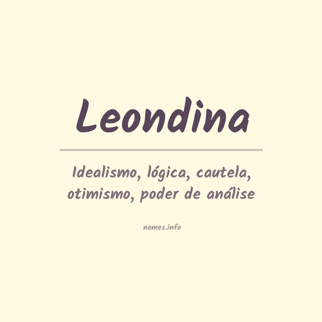 Significado do nome Leondina