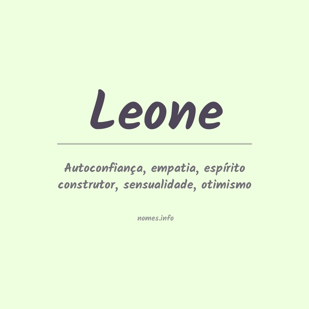 Significado do nome Leone