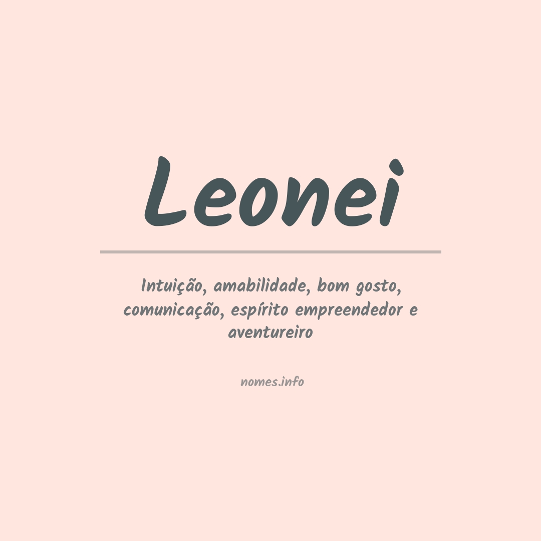 Significado do nome Leonei