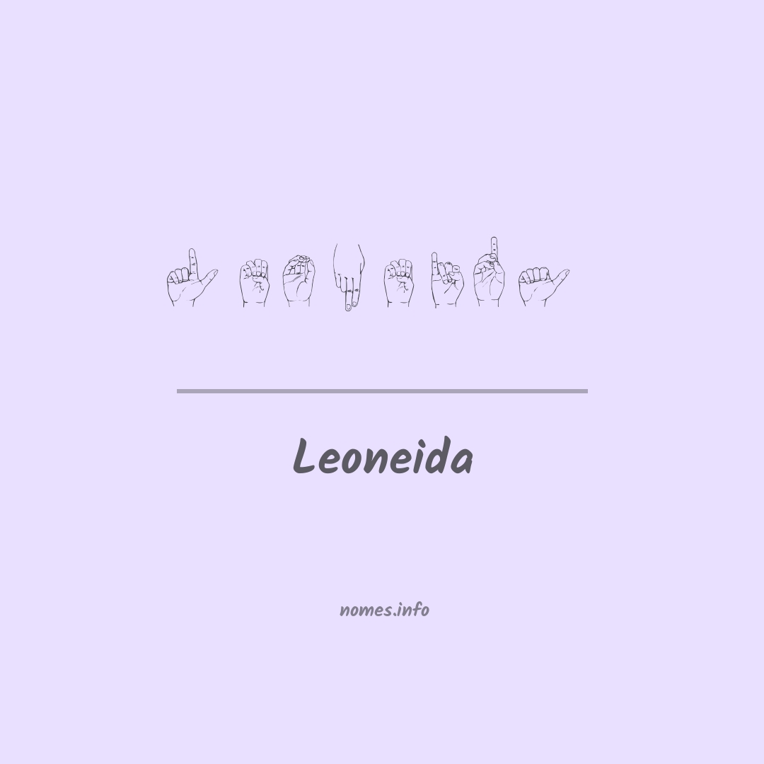 Leoneida em Libras