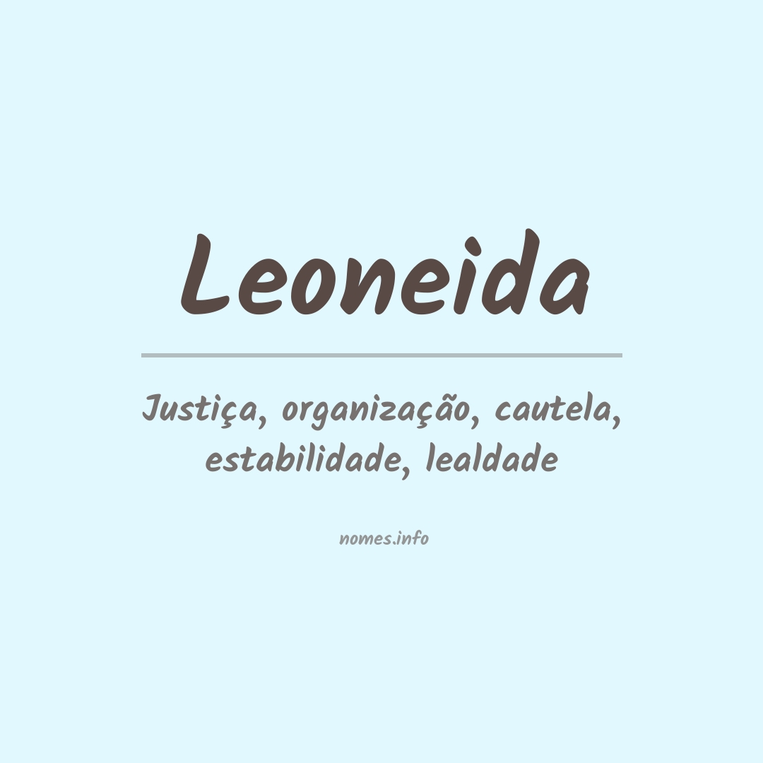 Significado do nome Leoneida