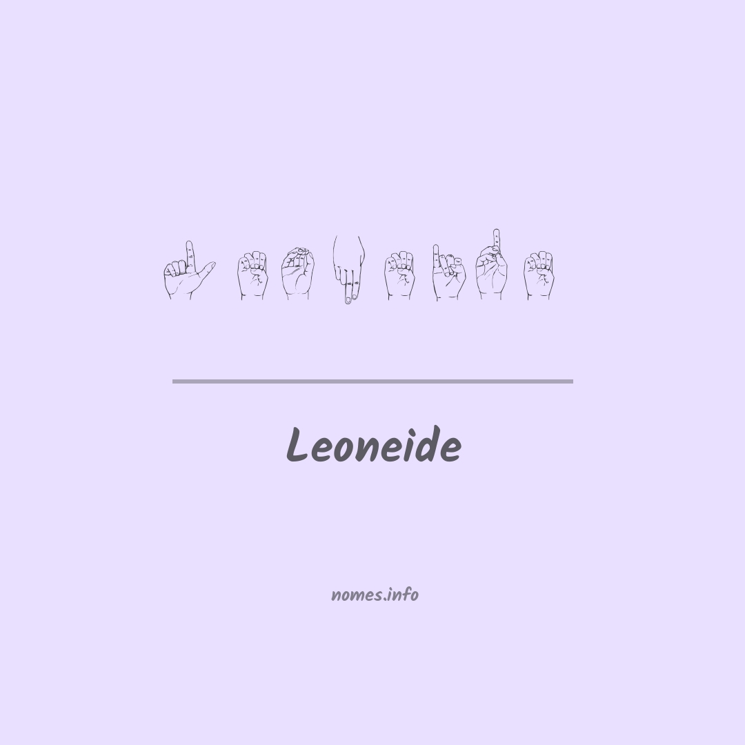 Leoneide em Libras