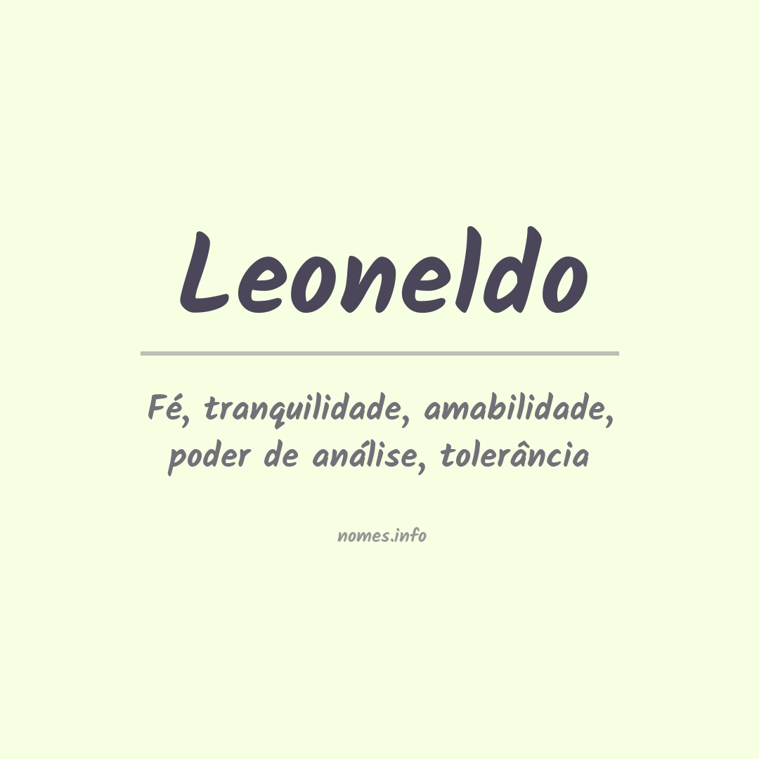 Significado do nome Leoneldo