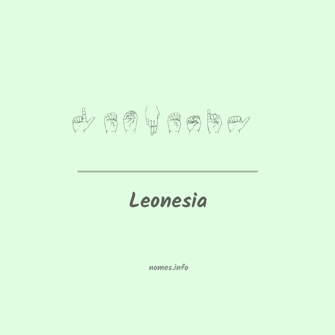 Leonesia em Libras