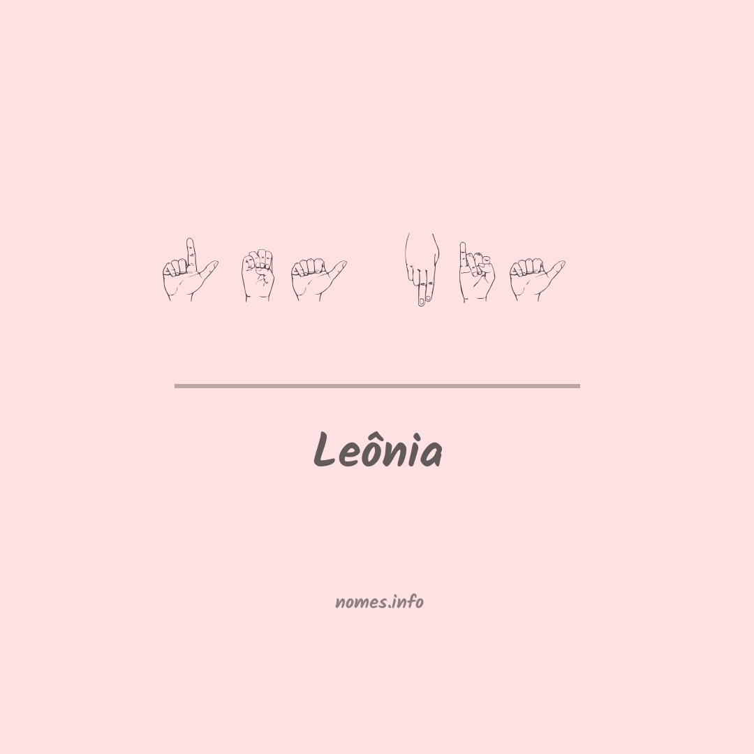 Leônia em Libras