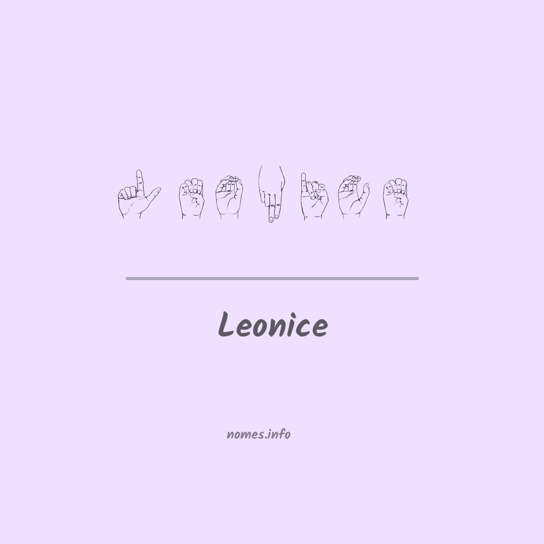 Leonice em Libras