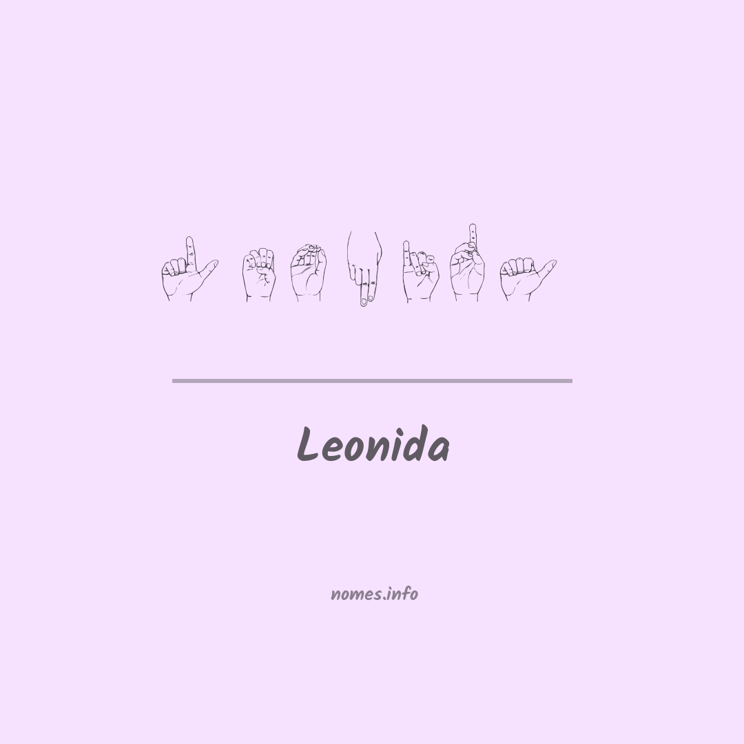 Leonida em Libras