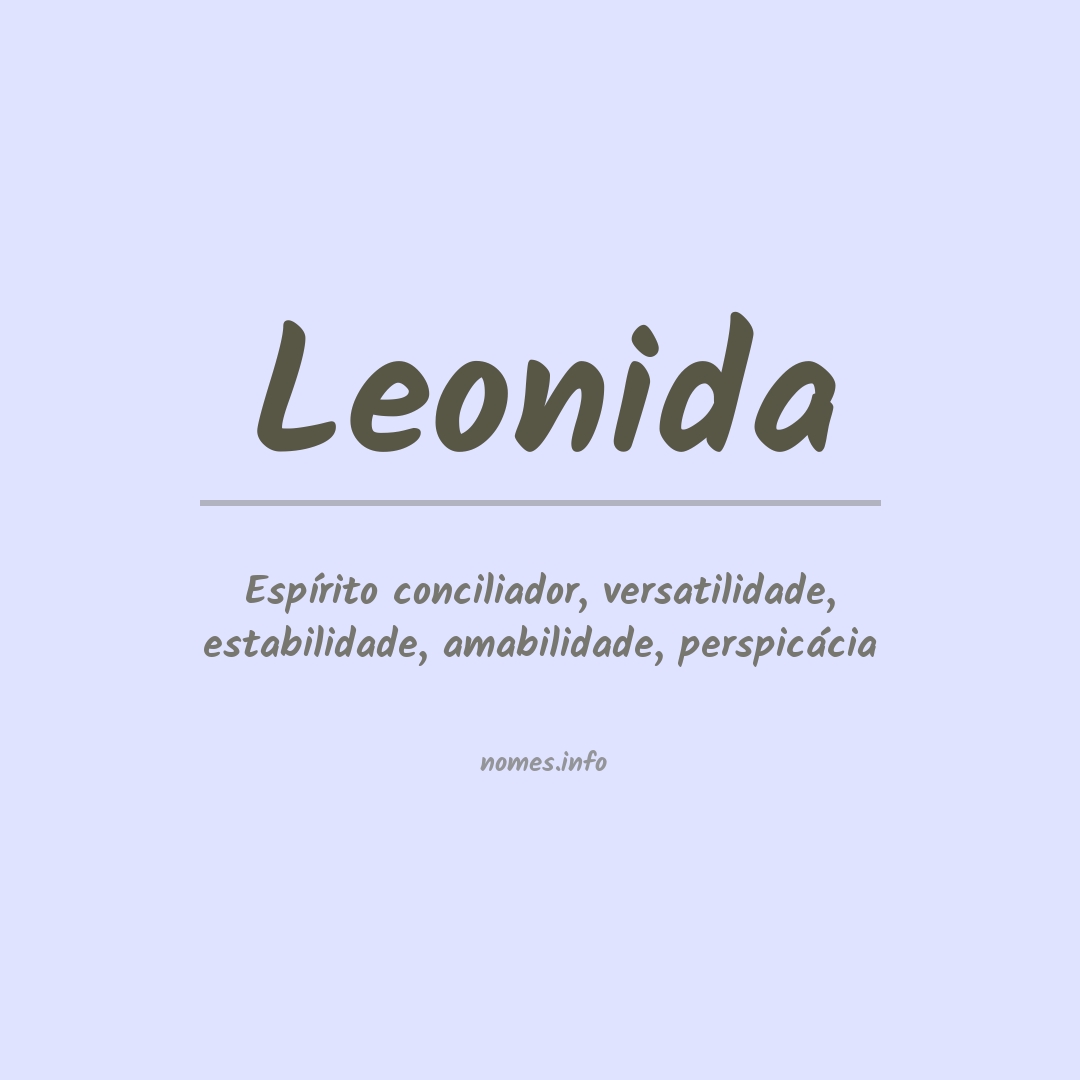 Significado do nome Leonida