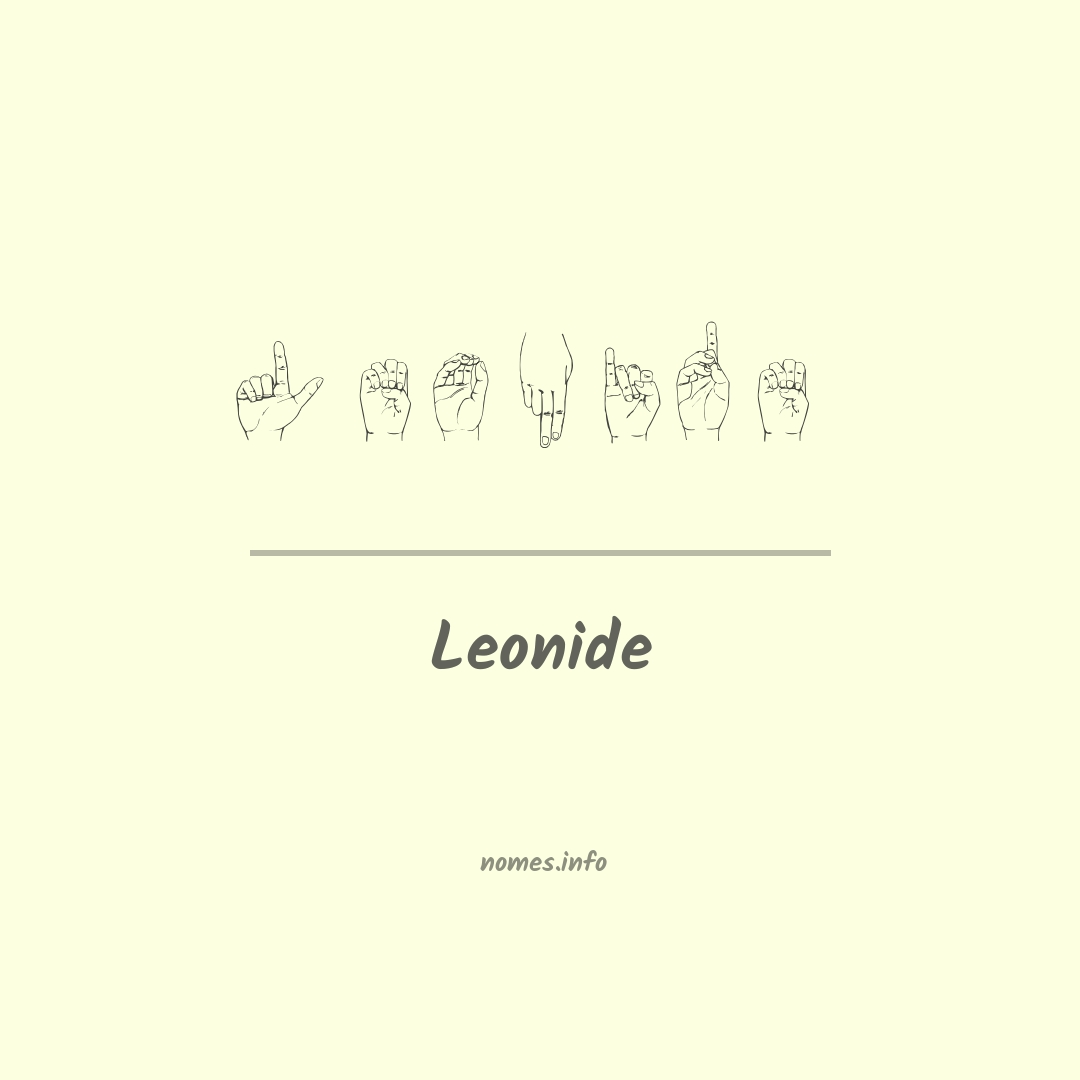 Leonide em Libras