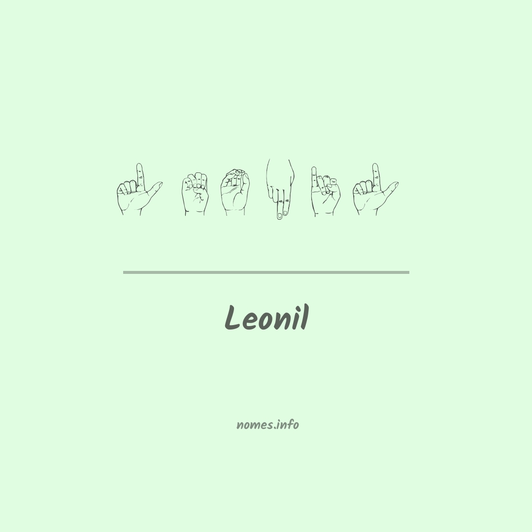 Leonil em Libras