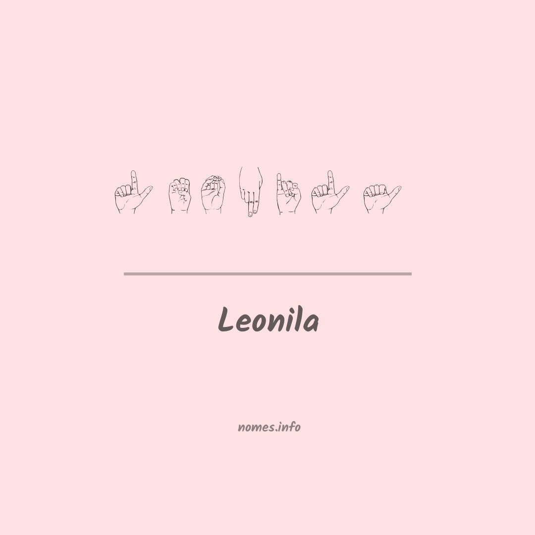 Leonila em Libras
