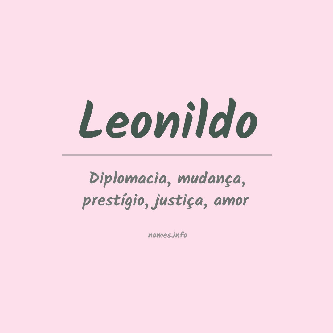 Significado do nome Leonildo