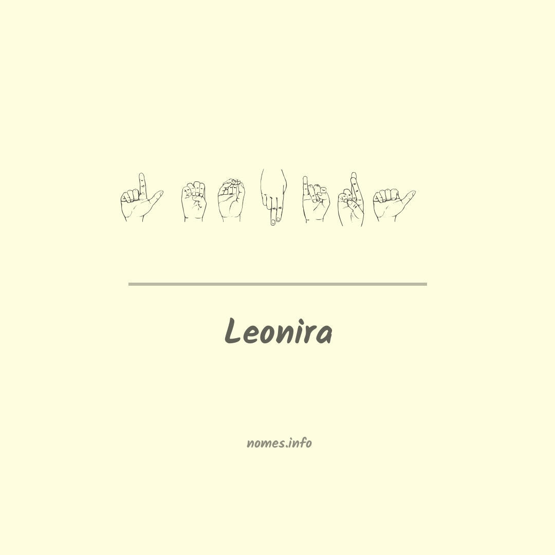 Leonira em Libras
