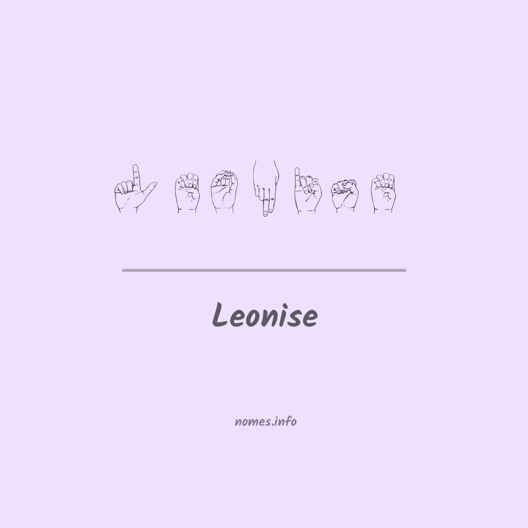 Leonise em Libras