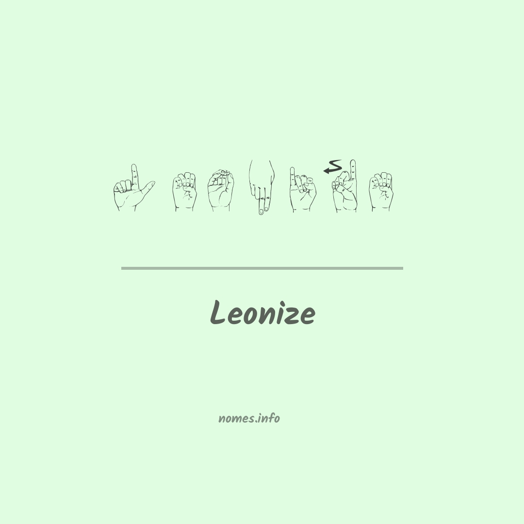 Leonize em Libras