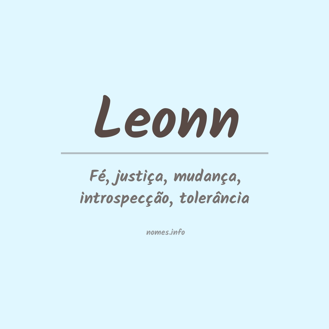 Significado do nome Leonn