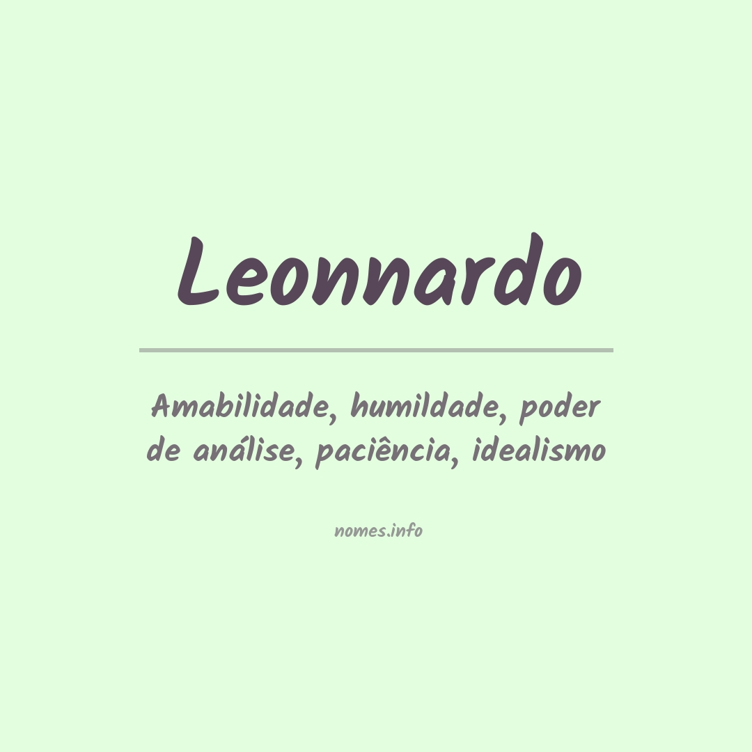 Significado do nome Leonnardo