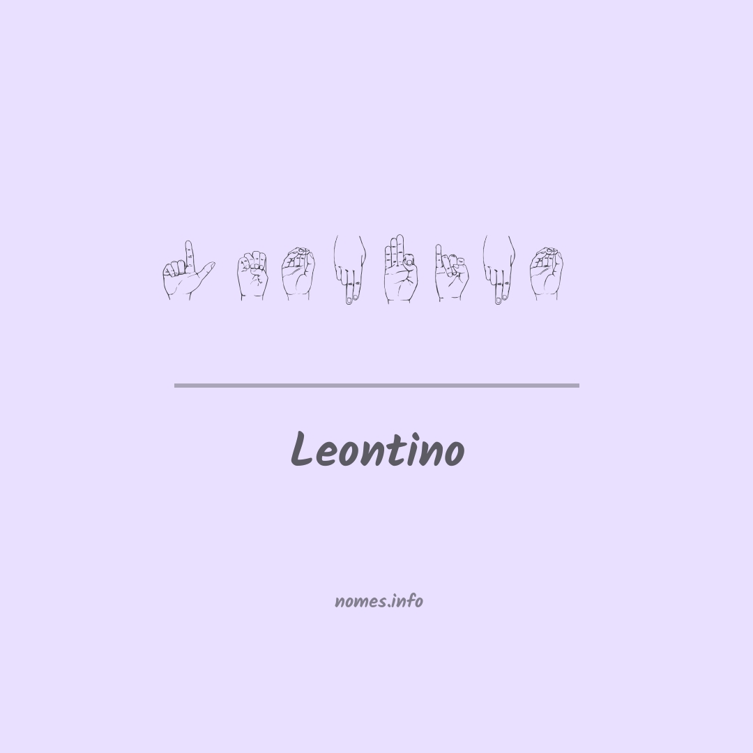 Leontino em Libras
