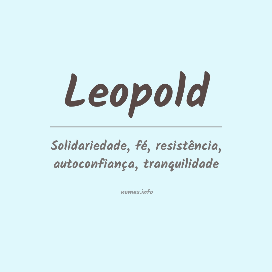 Significado do nome Leopold