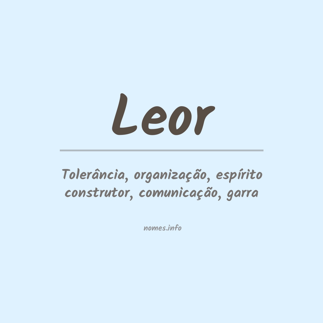 Significado do nome Leor