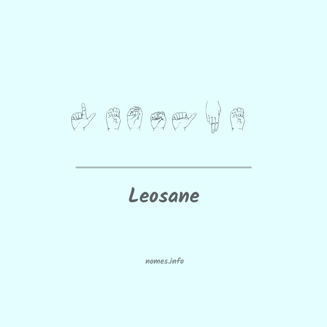 Leosane em Libras