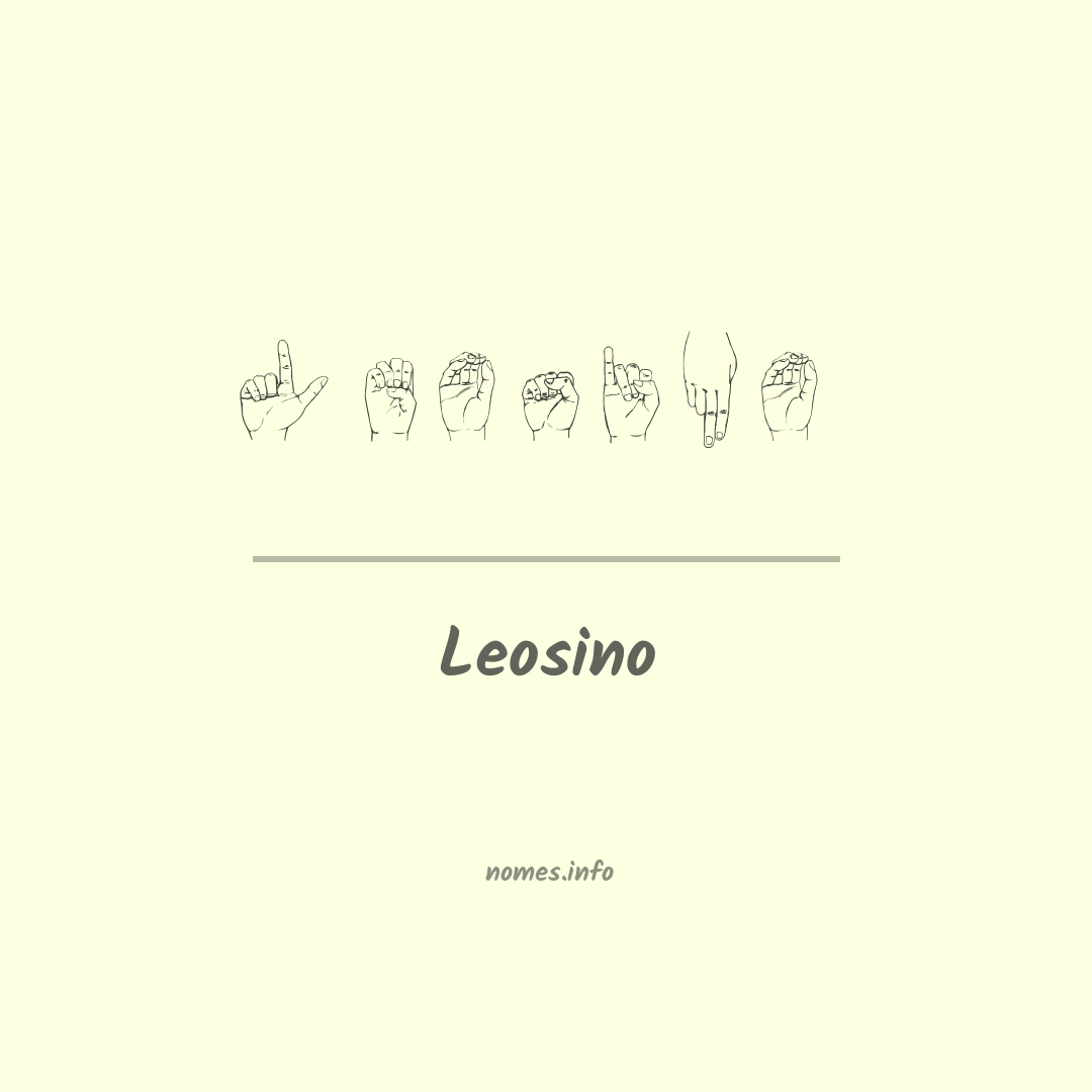 Leosino em Libras