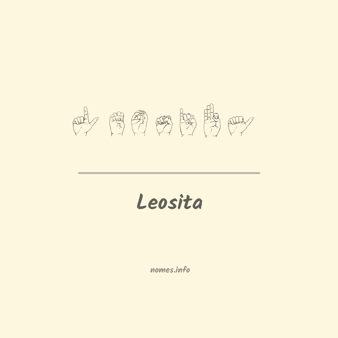 Leosita em Libras