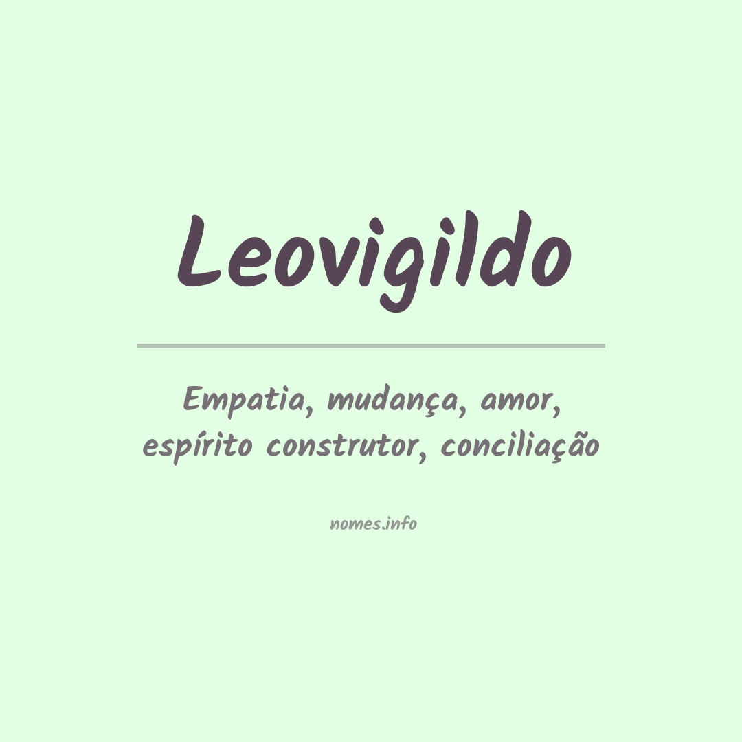 Significado do nome Leovigildo