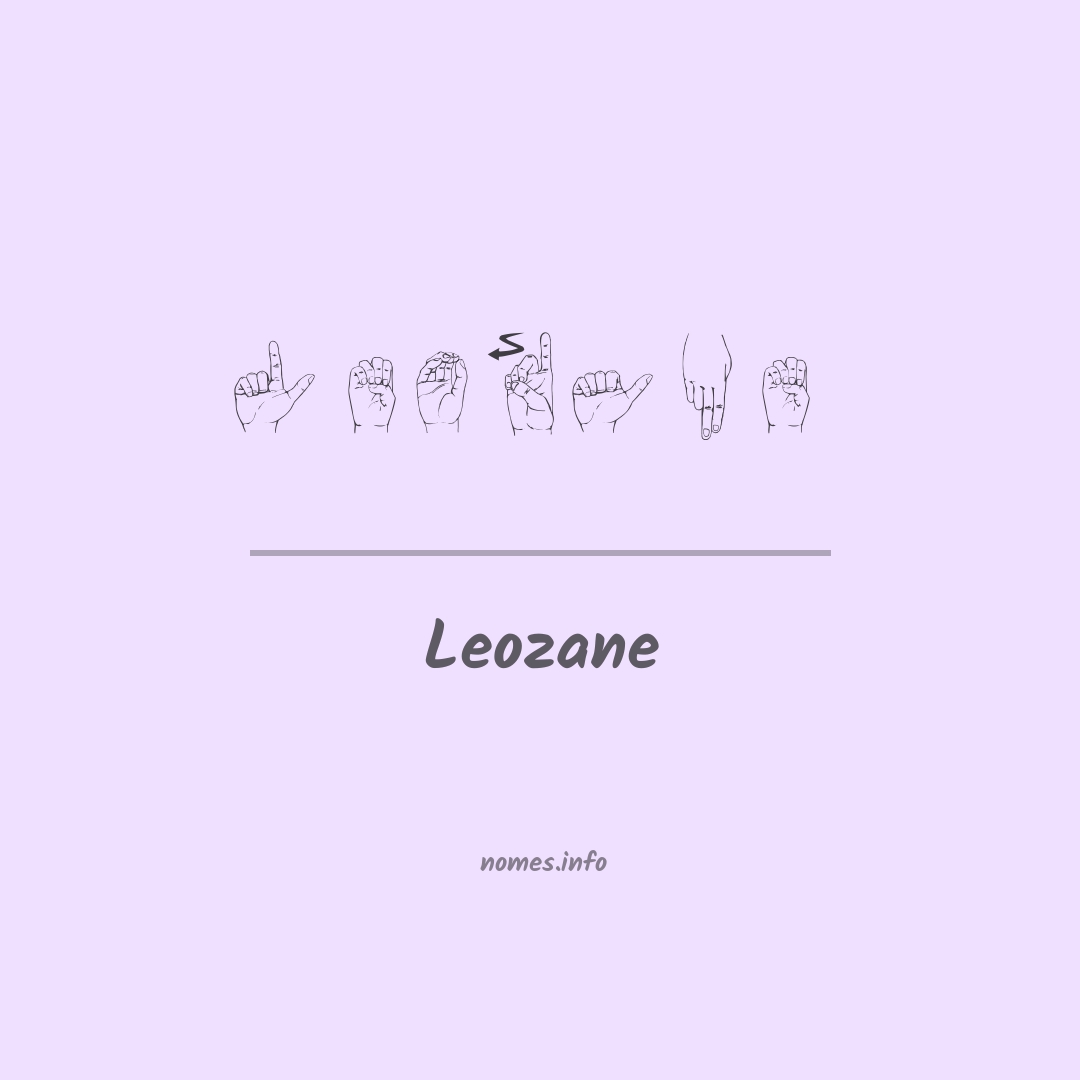 Leozane em Libras