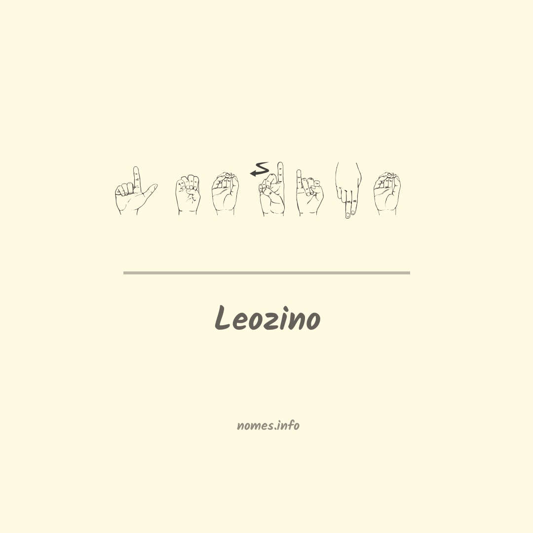 Leozino em Libras