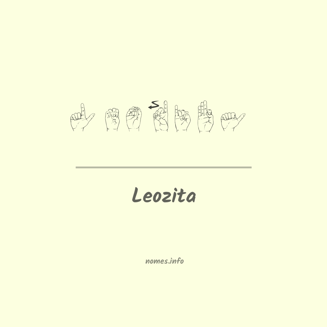 Leozita em Libras