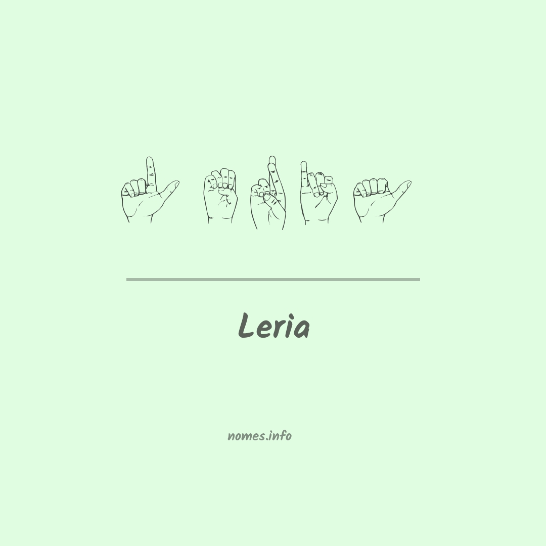 Leria em Libras