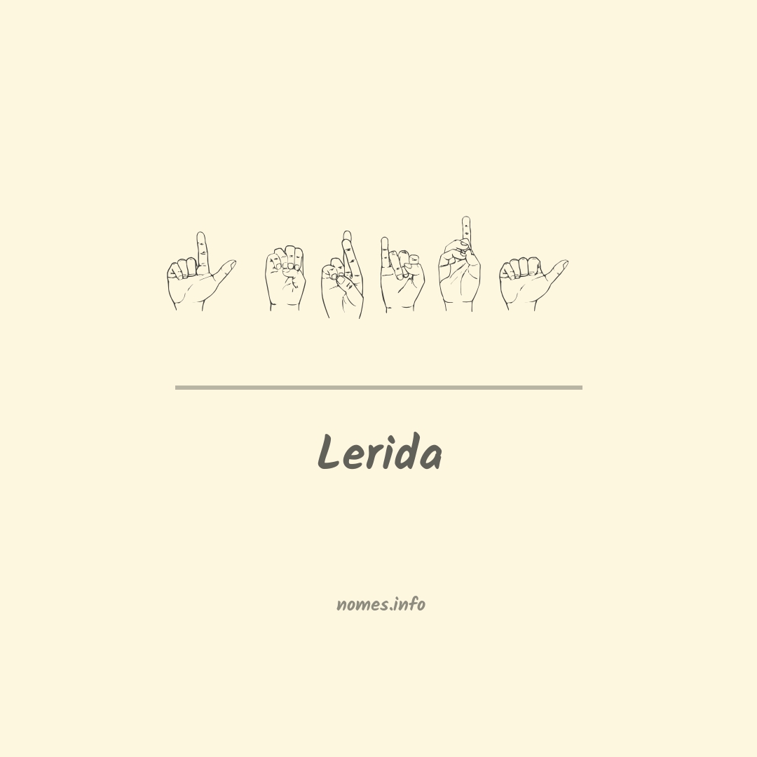 Lerida em Libras