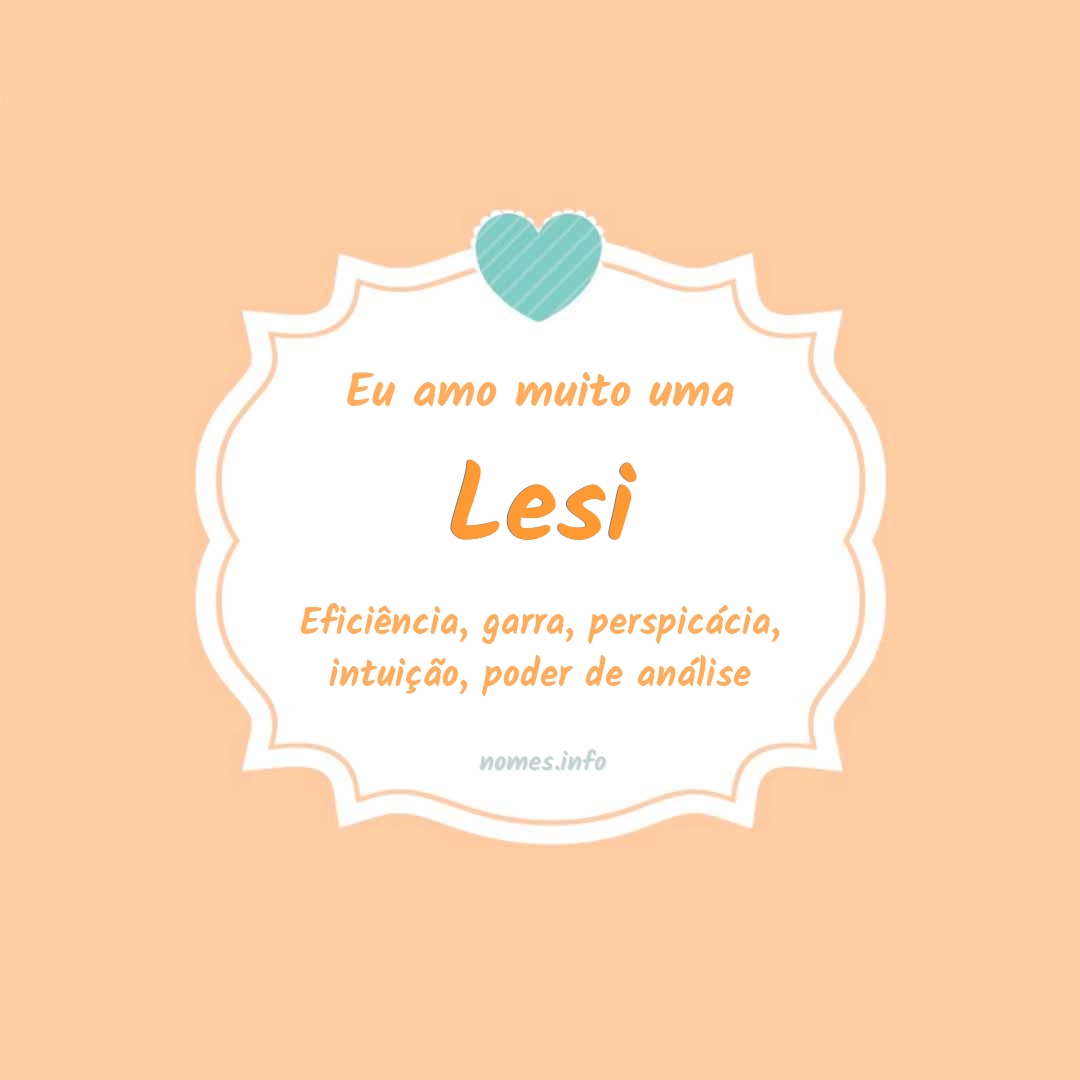 Eu amo muito Lesi