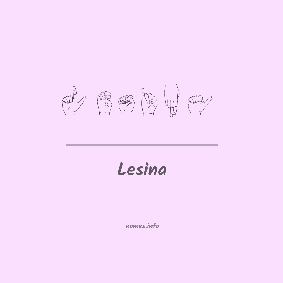 Lesina em Libras