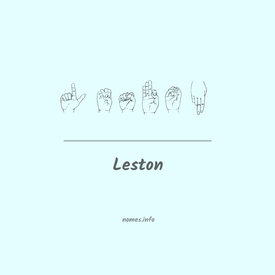 Leston em Libras