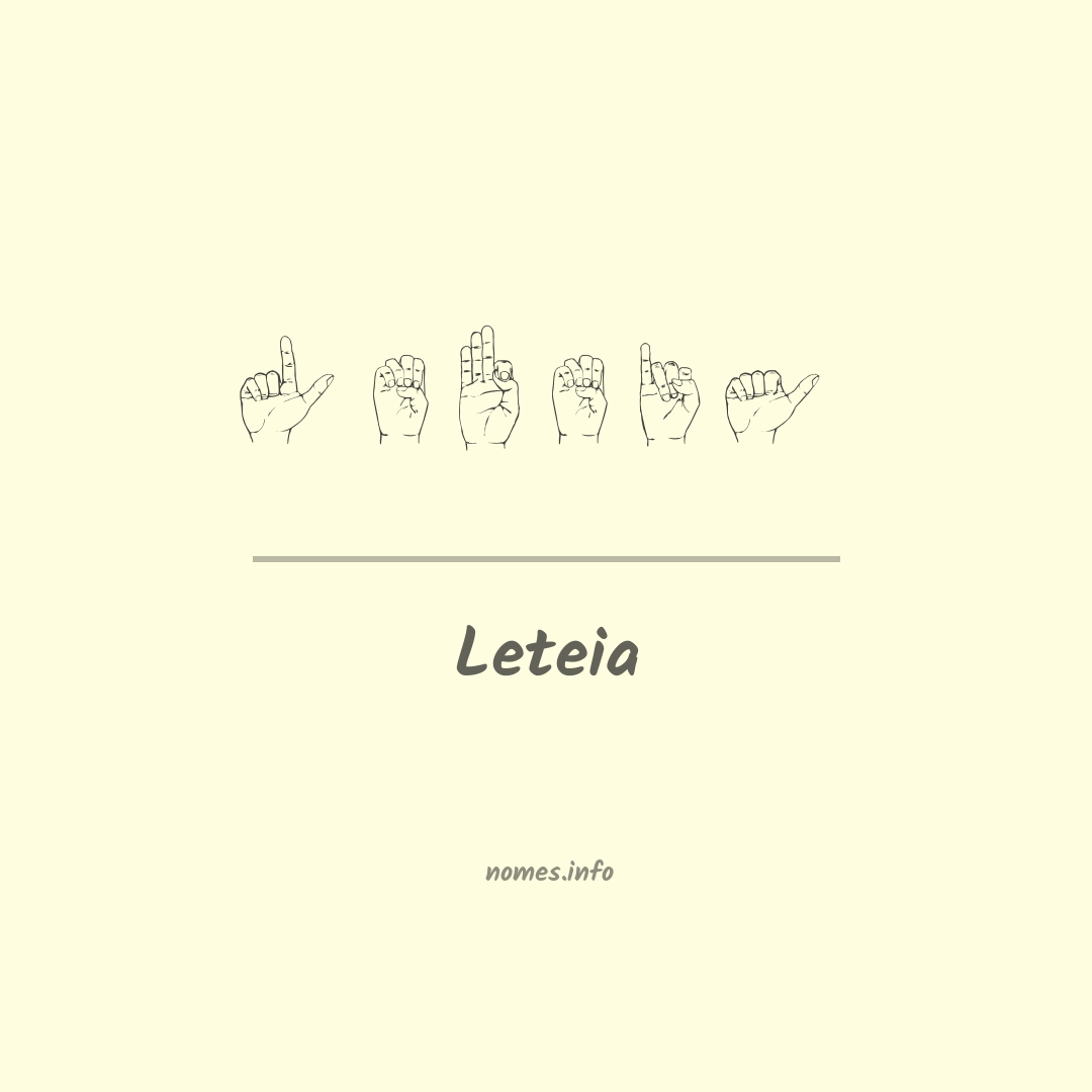 Leteia em Libras