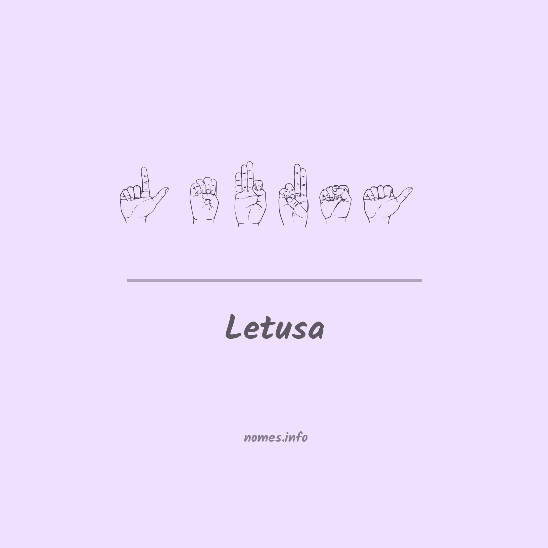 Letusa em Libras