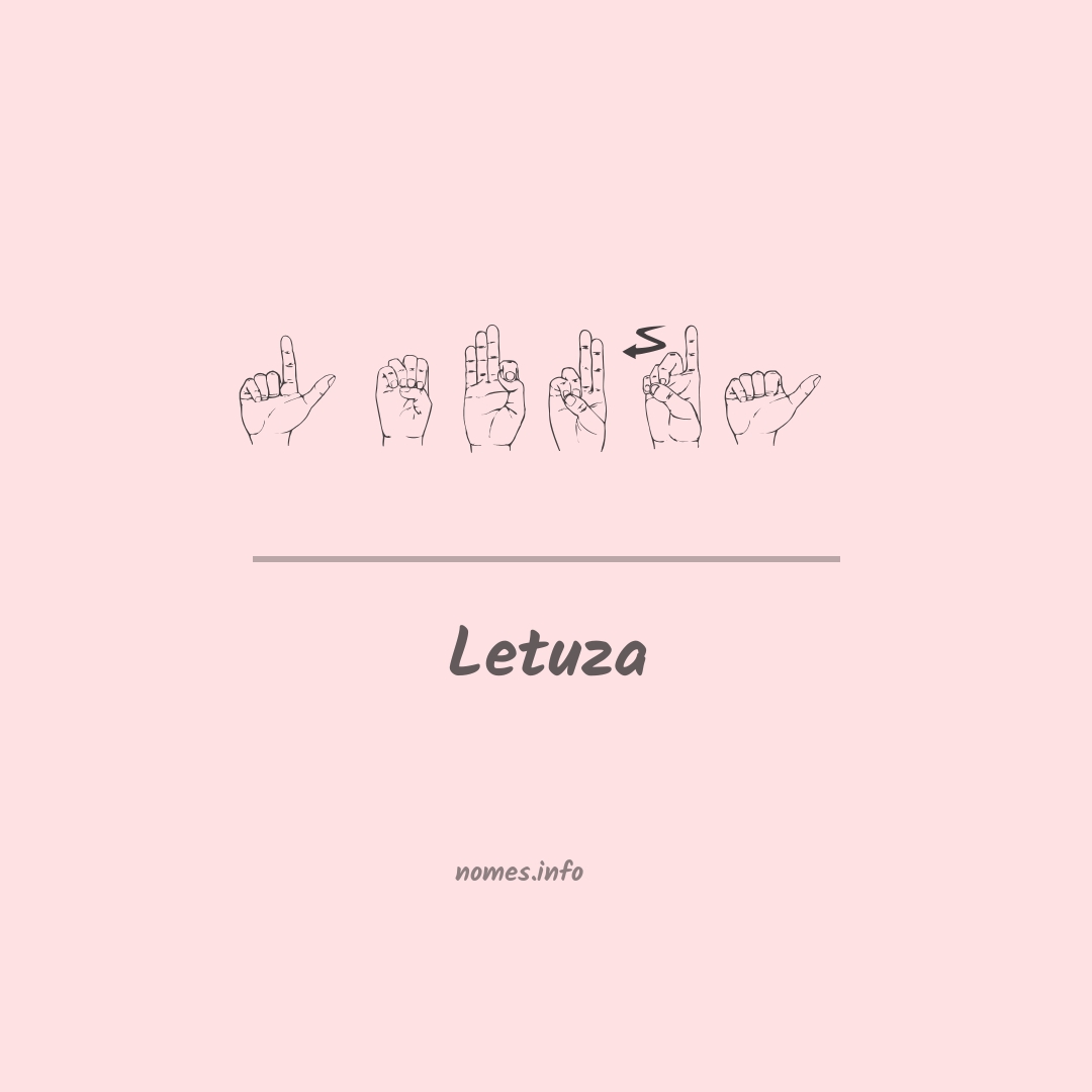 Letuza em Libras