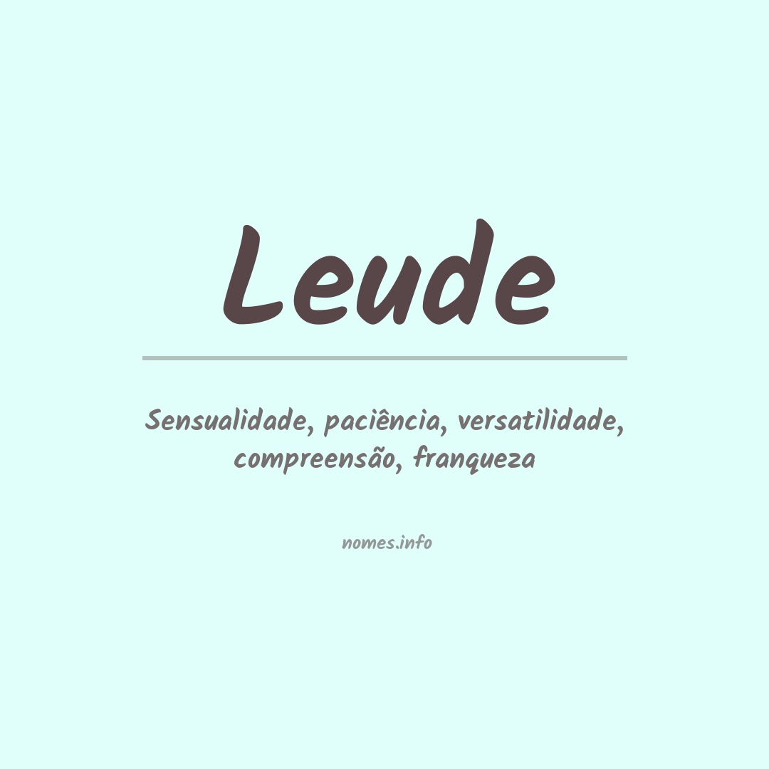 Significado do nome Leude