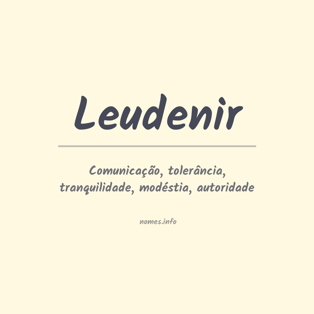 Significado do nome Leudenir