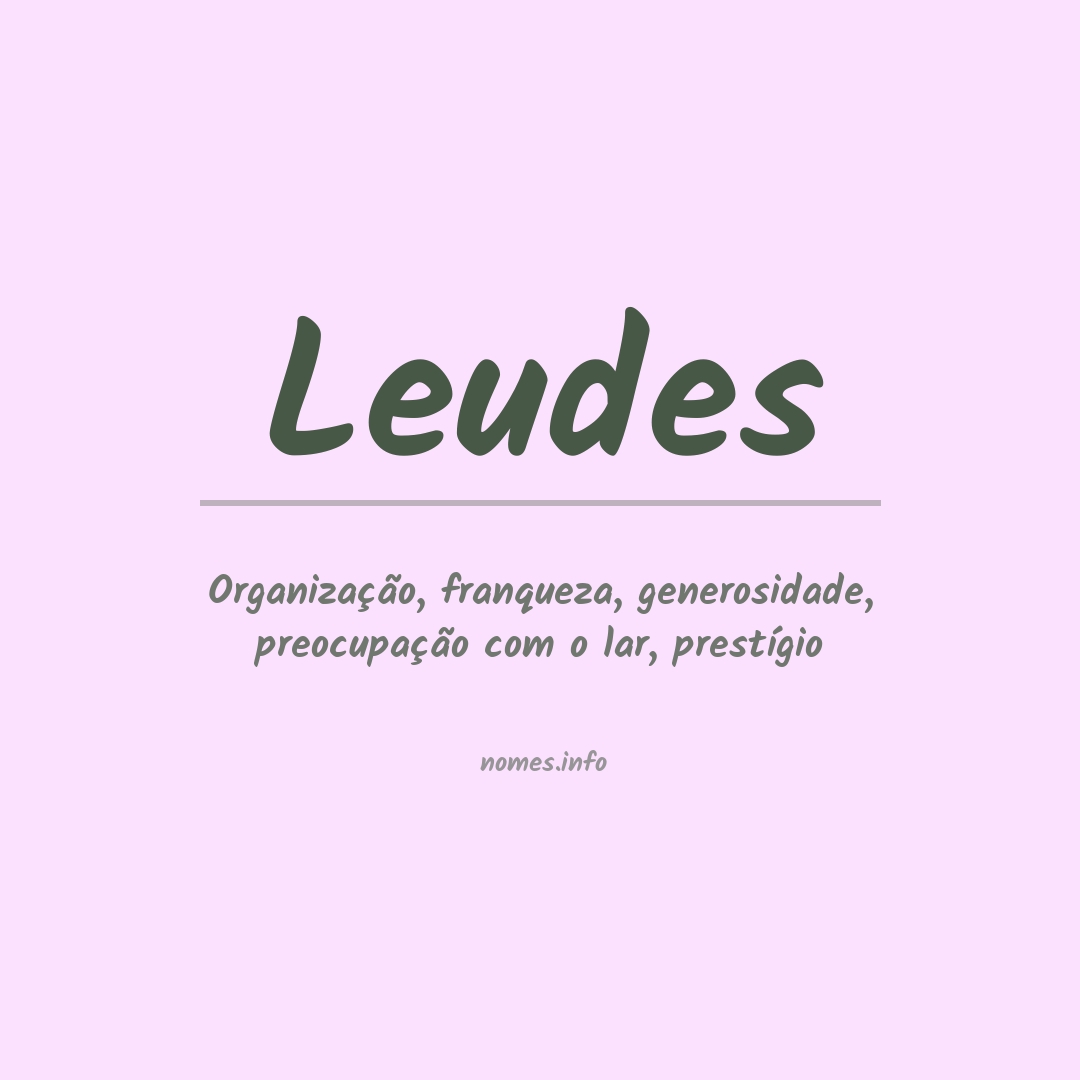 Significado do nome Leudes
