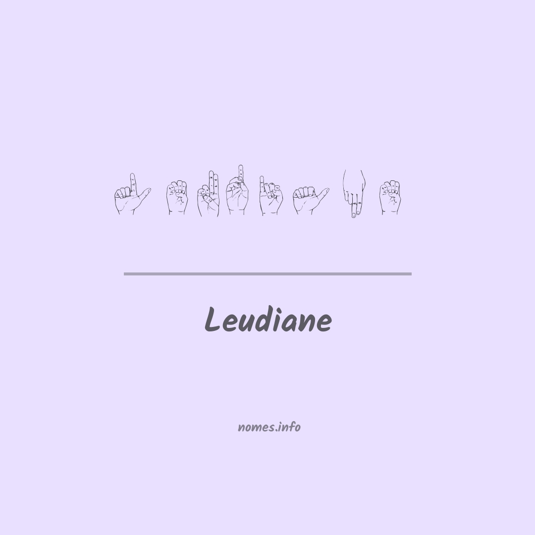 Leudiane em Libras