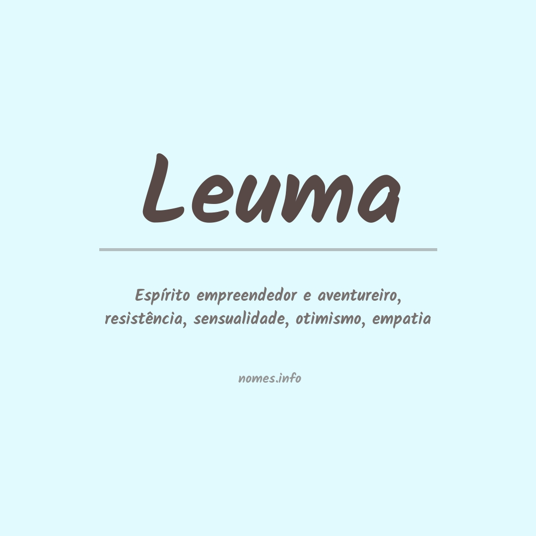 Significado do nome Leuma
