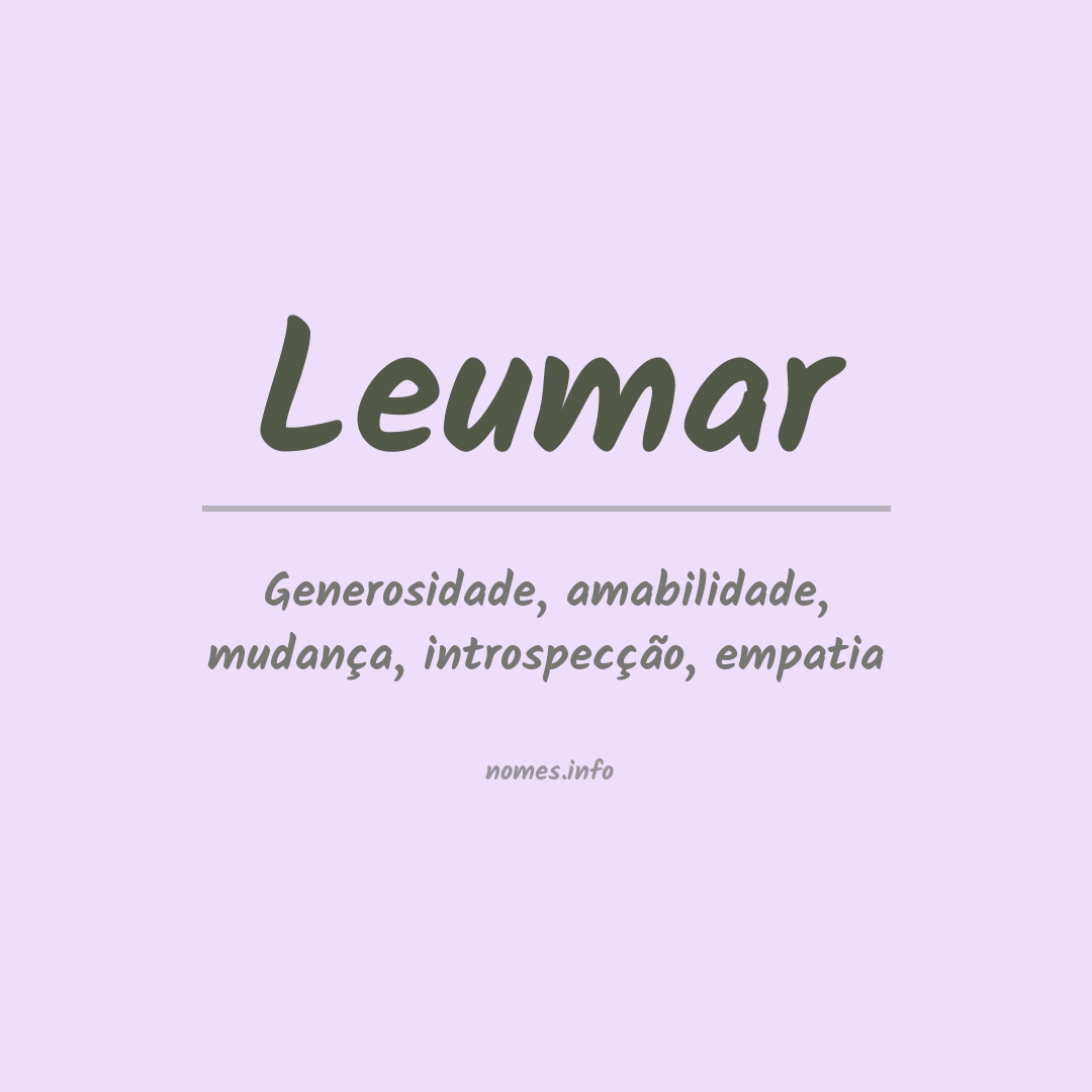 Significado do nome Leumar