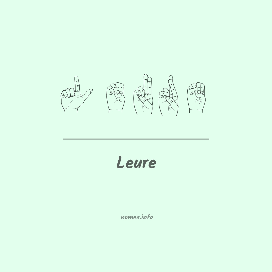 Leure em Libras
